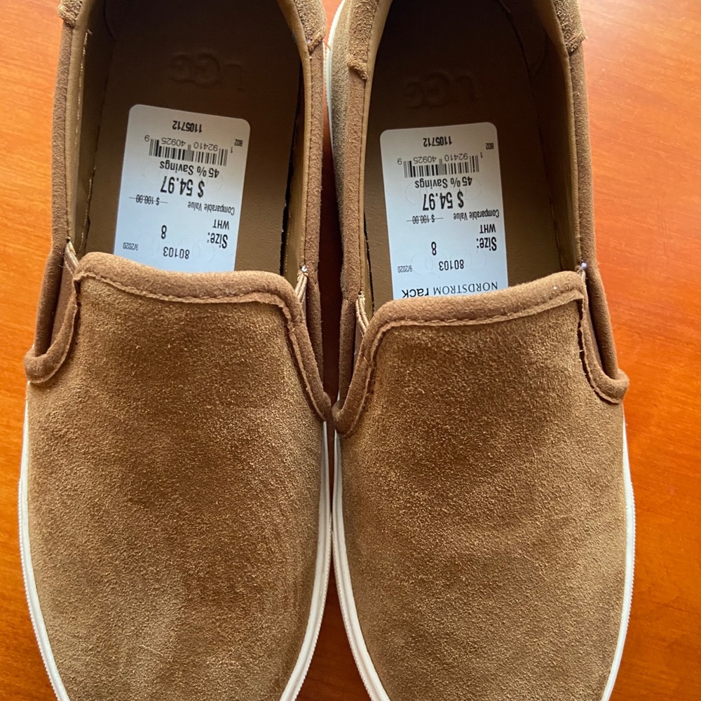 Ugg suede slip on sneakers